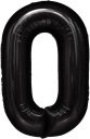 Balón fóliový CYFRA 0 ZERO XXL 100 cm čierny