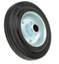 KOLIESKO NA VOZÍK 160 mm GUMOVÉ KOLIESKO PLNOKOVOVÝ OTVOR 20 mm