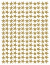 STARS Nálepky Hviezdy 1cm 180ks ZLAT