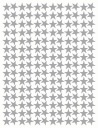 STARS samolepky Hviezdy 2cm 180ks STRIEBORNÉ