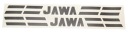 Čiernobiele nálepky Jawa 50 - pár - originál