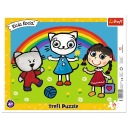 KITIA CAT PUZZLE Rámové puzzle 25 dielikov. Trefl Kici Kociho slnecny ​​den