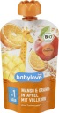 Babylove BIO Mousse z manga, pomaranča, jablka a obilnín