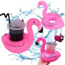 Nafukovací držiak na nápoje hrnček Coaster Flamingo for Water Drinks Pink