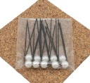 BIN PINS S BIELYMI PERLAMI 10 KUSOV BIN BRINK PINS