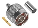 50Ohm N konektor nalisovaný na kábli RG-58