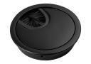 Okrúhla káblová priechodka, priemer 60 mm, matná čierna - KD-60 AMIX