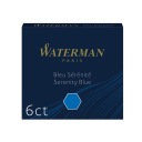 Atramentové kazety Waterman 6 ks. Modrá