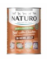 Naturo mokré krmivo pre psov hovädzie kuracie mäso v želé 390g
