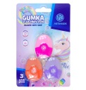 Oválna guma s rukoväťou, 3 ks Unicorn Pastel Line Astra