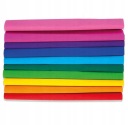 Krimpovaný hodvábny papier 25 x 200 cm RAINBOW 10 roliek Happy