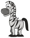 NÁLEP NA OKNO SKLENENÉ ZRKADLO ZEBRA ZOO