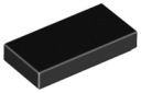 LEGO TILE 3069b 30070 TILE 1x2 čierna NOVINKA (1g)