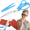 KRAJČÍRSKE NOŽNICE VEĽKÉ OSTRÉ NOŽNICE NA LÁTKY + OBAL 23 cm