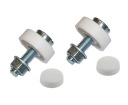 Montážne skrutky na ŠPZ 6,0 x 20 mm Biela Sada 2 ks.