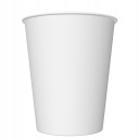 Papierové poháre, biele, ekologické poháre, 8 ks, 200 ml