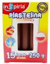 HNEDÁ školská plastelína 15 tyčiniek 250g Inspiria 9899