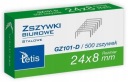 Kancelárske sponky TETIS 24x8mm 500 kusov v balení