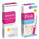 Sada ovulačných testov a ružových tehotenských testov