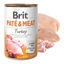BRIT PATE & MEAT Mokré krmivo pre psov Morka 400g