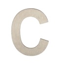 GAMET LETTER C samolepiaca 50mm INOX nerez