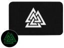 Vodorovná nášivka Valknut M-Tac Laserom vyrezaný znak Suchý zips čierny/svietivý