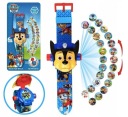 PAW PATROL CHASE LED 3D DIGITÁLNE HODINKY s projektorom
