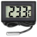 ELEKTRONICKÝ PRESNÝ LCD DIGITÁLNY TEPLOMER SO SONDA ČIERNA 100cm