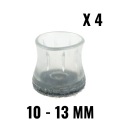 4x krytky nôh stolovej stoličky Ø10-13mm
