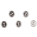 KLASICKÝ kovový gombík 14mm STRIEBORNÝ 5 kusov 94