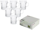 6x Sklenený hrnček 280 ml KOLESA súprava pohárov