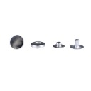 Patentka MONETA LUX 12 MM plochá strieborná 10 KS 840