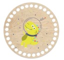 BSZ141-UV Základňa košíka - potlač, 15 cm kruh - dino