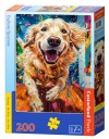 Puzzle 200 dielikov. Eufória zlatého retrievera