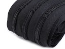 Páska na zips 7 mm čierna, čierny zips, zips, 1 meter