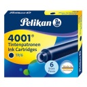 Atramentové náplne 4001 krátke TP/6 grainy PELIKAN