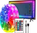 RGB LED PÚH USB S DIAĽKOVÝM 5V FAREBNÝM LED TV PODSVETĽENÍM TV 2M + DIAĽKOVÉ
