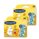 2x náplasti SALVEQUICK MOOMIN pre deti VODEODOLNÉ priedušné 20 ks.