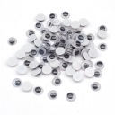 Oči pre hračky plastové 7x3mm 100 ks