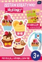 Kreatívna sada MUFFINKI 3+ na zostavenie, 54 nálepiek