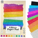 DEKORATÍVNY TECHNICKÝ GLITROVÝ PAPIER KARTÓN 180gr 10 LIST A4