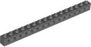 LEGO TECHNIC BRICK 1x16 s otvormi 3703 Tmavomodrá sivá tmavosivá NOVINKA