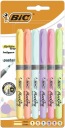 BIC GRIP zvýrazňovač SET PASTEL COLORS 6KS