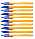 Oranžovo modré guľôčkové pero BIC 10 ks
