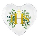 Balón na prijímanie, srdce, sväté prijímanie, 45 cm, na HEL