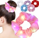 HRUBÁ VLASOVÁ GUMA SCRUNCHIE LED SVIETEĽNÁ 5x