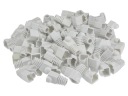 Kryt zástrčky RJ-45, 100 kusov, biely