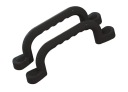 SLNKO - IHRISKO RÚČKY 240 mm - 2 ks SO SKRUTKAMI ČIERNA BK