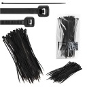 100x sťahovacie pásky Káblové pásky Zipsy 3,6 x 250 mm Silné UV sťahovacie pásky