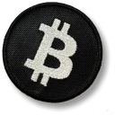 Bitcoin BTC Thermo vyšívaná nášivka 60 mm